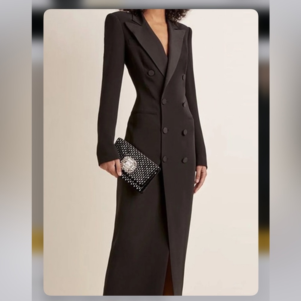 STYLEWE Lapel Collar Urban Dress in black - Picture 4 of 11